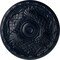 Ekena Millwork Amelia Ceiling Medallion (Fits Canopies up to 4 1/8"), Hnd-Painted Midnight Dream, 15 3/4"OD x 5/8"P CM16AMMDF - alternate 1